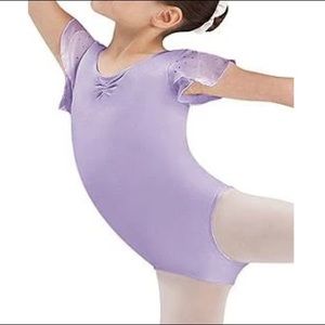 Bloch Leotard, Sequinned Sleeves